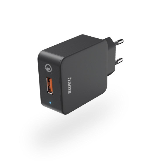 Зарядно HAMA 201641, Qualcomm Quick Charge 3.0, USB-A, 19.5 W, Черен