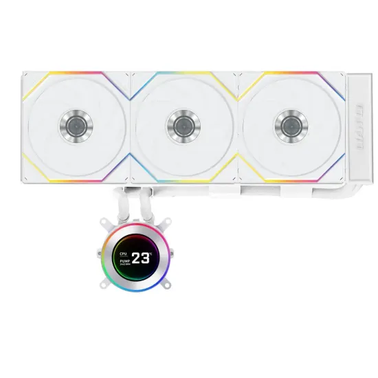Охладител за процесор Lian Li HydroShift II LCD-C 360TL ARGB - Бял