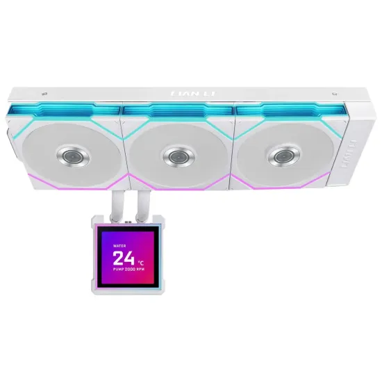 Охладител за процесор Lian Li HydroShift II LCD-S 360TL RGB - Бял