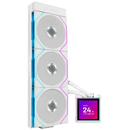 Охладител за процесор Lian Li HydroShift II LCD-S 360TL RGB - Бял