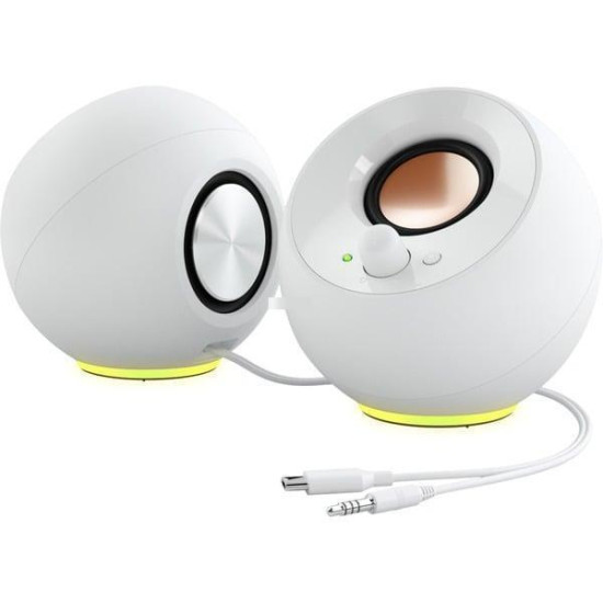 Тонколони Creative Pebble SE , 4.4W, USB, Type-C, 3.5mm, White