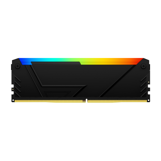 RAM памет Kingston FURY Beast Black RGB, 32GB (2x16GB) DDR4, 3600MT/s, CL18, Kit of 2