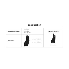 Ръкавица за графичен таблет HUION Artist Glove GL200