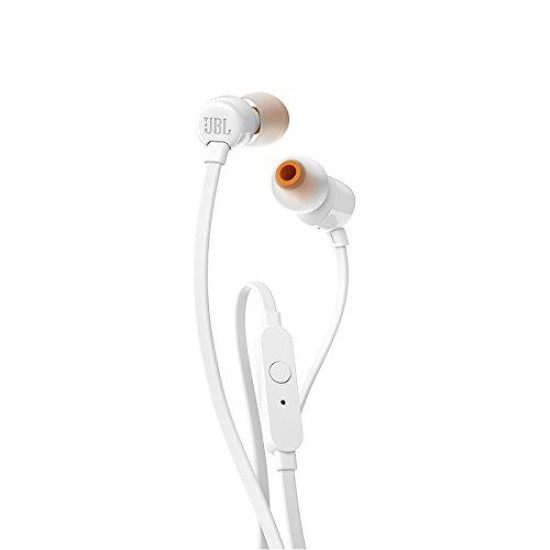 Слушалки JBL T110, In Ear, White
