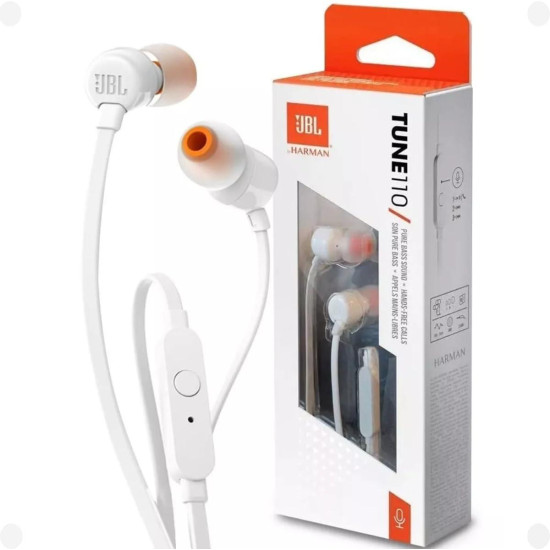 Слушалки JBL TUNE 110, White