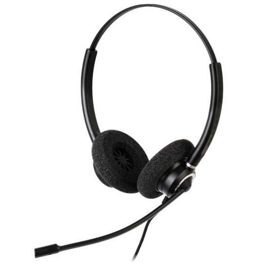 Слушалки Addasound Crystal 2732 Duo, USB, Mic, Black
