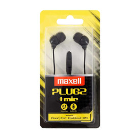 Слушалки MAXELL Plugz Earphones, Black