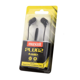 Слушалки MAXELL Plugz Earphones, Black