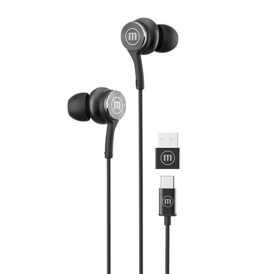 Слушалки MAXELL XC1, USB-C, Black