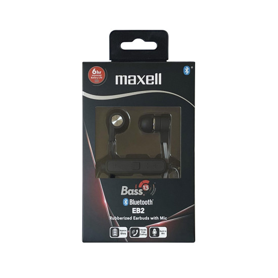 Безжични слушалки MAXELL B13-EB2 Bass 13 BT Earphones, Black