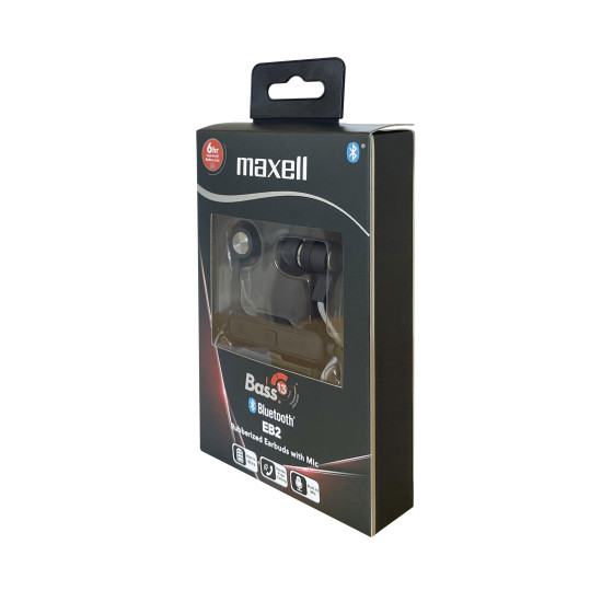 Безжични слушалки MAXELL B13-EB2 Bass 13 BT Earphones, Black