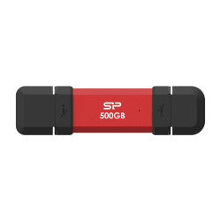 Външен SSD диск Silicon Power DS72 500GB, USB 3.2, Red