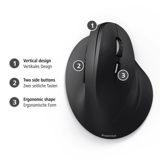 Мишка HAMA EMC-500, Black