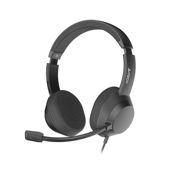 Слушалки A4Tech Fstyler FH150U, с микрофон, USB, Black (A4-HEAD-FH150U-BLACK)