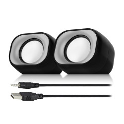 Тонколони ACT Eminent 2.0, USB, 6W, 3.5mm, Black