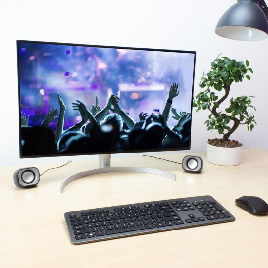 Тонколони ACT Eminent 2.0, USB, 6W, 3.5mm, Black