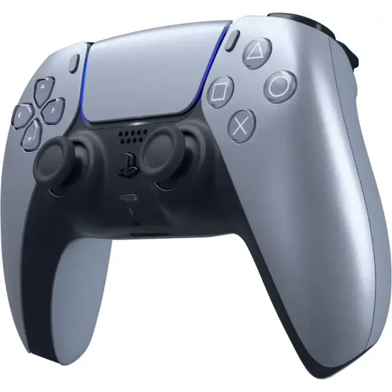 Безжичен контролер Sony PlayStation DualSense (PS5), Sterling Silver