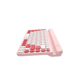 Безжична клавиатура A4Tech Fstyler FBK30, стойка за телефон, кирилизирана, Pink