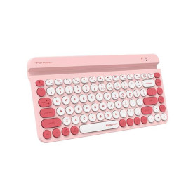 Безжична клавиатура A4Tech Fstyler FBK30, стойка за телефон, кирилизирана, Pink