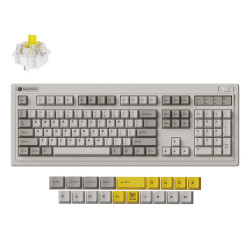 Безжична клавиатура Keychron R6 QMK, Retro, Super Banana Switch