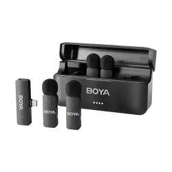 Микрофон BOYA BY-V4U, безжичен, USB-C
