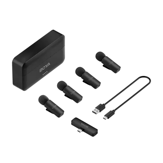 Микрофон BOYA BY-V4U, безжичен, USB-C