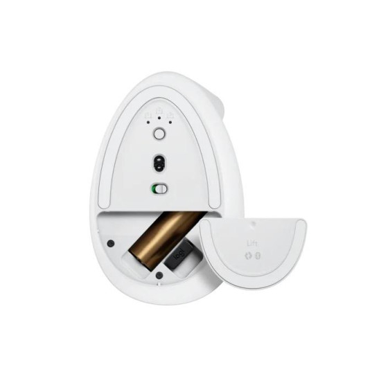 Безжична мишка Logitech Lift Vertical, White