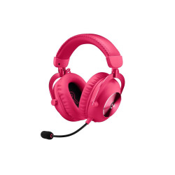 Безжични слушалки Logitech PRO X 2, USB, Magenta