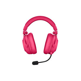 Безжични слушалки Logitech PRO X 2, USB, Magenta