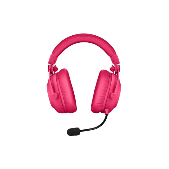 Безжични слушалки Logitech PRO X 2, USB, Magenta
