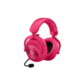 Безжични слушалки Logitech PRO X 2, USB, Magenta