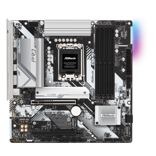 Дънна платка ASRock B760M Pro RS, LGA1700, mATX, 4x DDR5, PCIe 5.0, USB Type-C