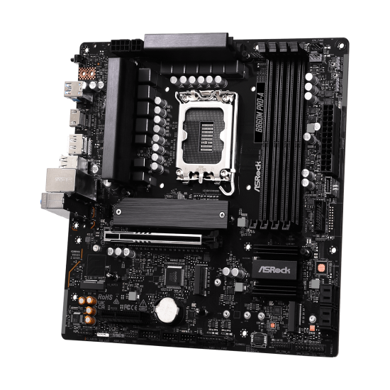 Дънна платка ASRock B860M PRO-A, mATX, LGA1851, DDR5, PCIe 5.0, USB Type-C
