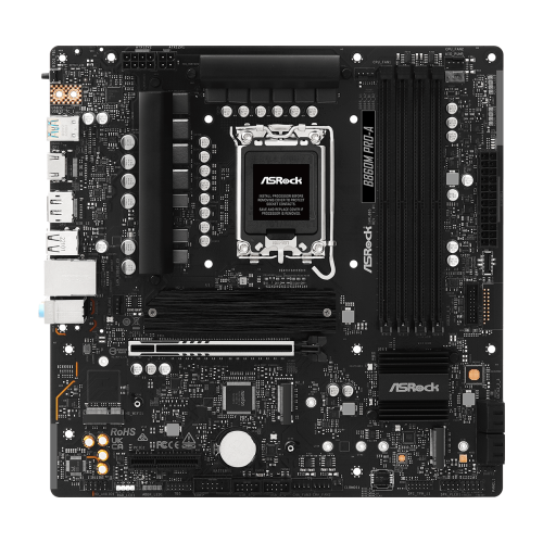 Дънна платка ASRock B860M PRO-A, mATX, LGA1851, DDR5, PCIe 5.0, USB Type-C