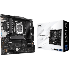Дънна платка ASRock B860M PRO-A, mATX, LGA1851, DDR5, PCIe 5.0, USB Type-C