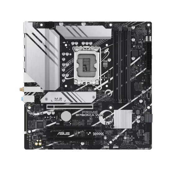 Дънна платка ASUS PRIME B760M-A WIFI, mATX, LGA1700, 4x DDR5, PCIe 4.0