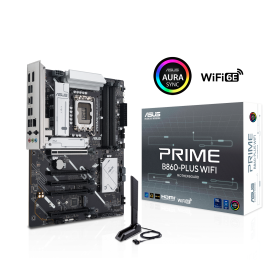 Дънна платка ASUS PRIME B860-PLUS WIFI, ATX, LGA1851, DDR5, PCIe 5.0, Wi-Fi 6E