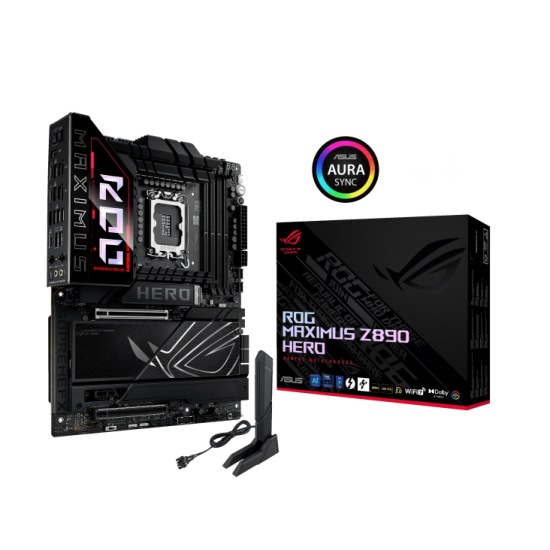 Дънна платка ASUS ROG MAXIMUS Z890 HERO, ATX, LGA1851, DDR5, PCIe 5.0, Wi-Fi 7