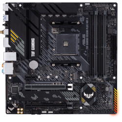 Дънна платка ASUS TUF GAMING B550M-PLUS WIFI II, AMD AM4, micro ATX, 4x DDR4, dual M.2, Wi-Fi 6, PCIe 4.0, Aura Sync RGB