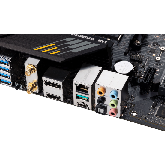 Дънна платка ASUS TUF GAMING B550M-PLUS WIFI II, AMD AM4, micro ATX, 4x DDR4, dual M.2, Wi-Fi 6, PCIe 4.0, Aura Sync RGB