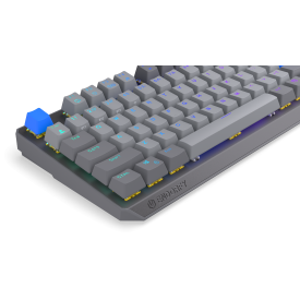 Безжична клавиатура Endorfy Thock Wireless V2 TKL, PBT, Endorfy Yellow switch, US Layout, RGB, Gray