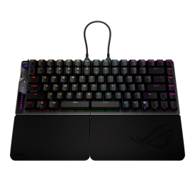 Безжична клавиатура ASUS ROG Falcata, 75%, ROG HFX V2 Magnetic Switch, RGB, 8000Hz, Black (90MP043H-BKUA20)