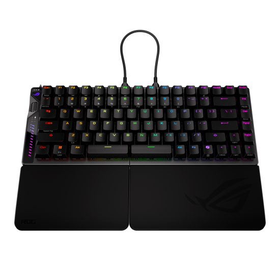 Безжична клавиатура ASUS ROG Falcata, 75%, ROG HFX V2 Magnetic Switch, RGB, 8000Hz, Black (90MP043H-BKUA20)