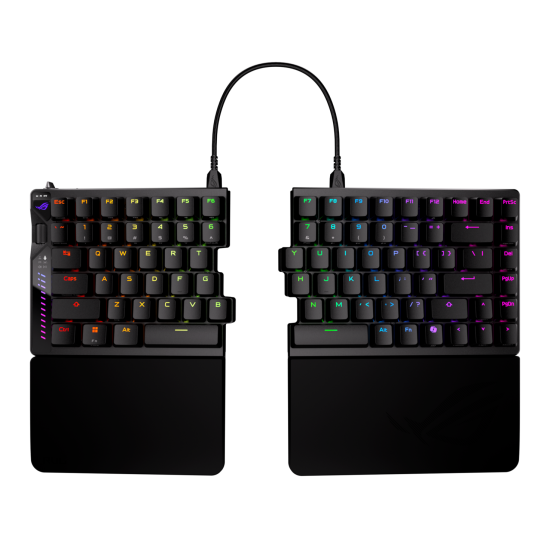 Безжична клавиатура ASUS ROG Falcata, 75%, ROG HFX V2 Magnetic Switch, RGB, 8000Hz, Black (90MP043H-BKUA20)