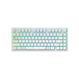 Безжична клавиатура Dark Project ALU81A Terra Nova, White, RGB
