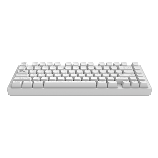 Безжична клавиатура Dark Project ALU81A Terra Nova, White, RGB