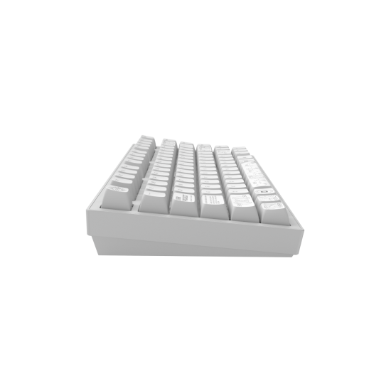 Безжична клавиатура Dark Project ALU81A Terra Nova, White, RGB