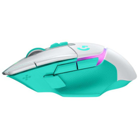 Безжична мишка Logitech G502 X Plus Lightspeed, 44000 DPI, 1000Hz, RGB, Mint (910-007819)
