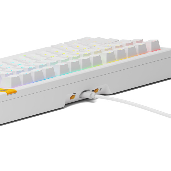 Клавиатура Glorious GMMK 3 HE 75 Percentage, Fox HE Switch, RGB, White