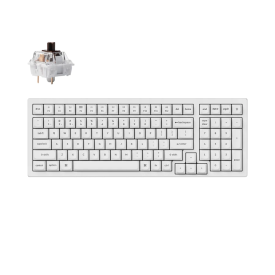 Безжична клавиатура Keychron K4 Pro, K Pro Brown суичове, White